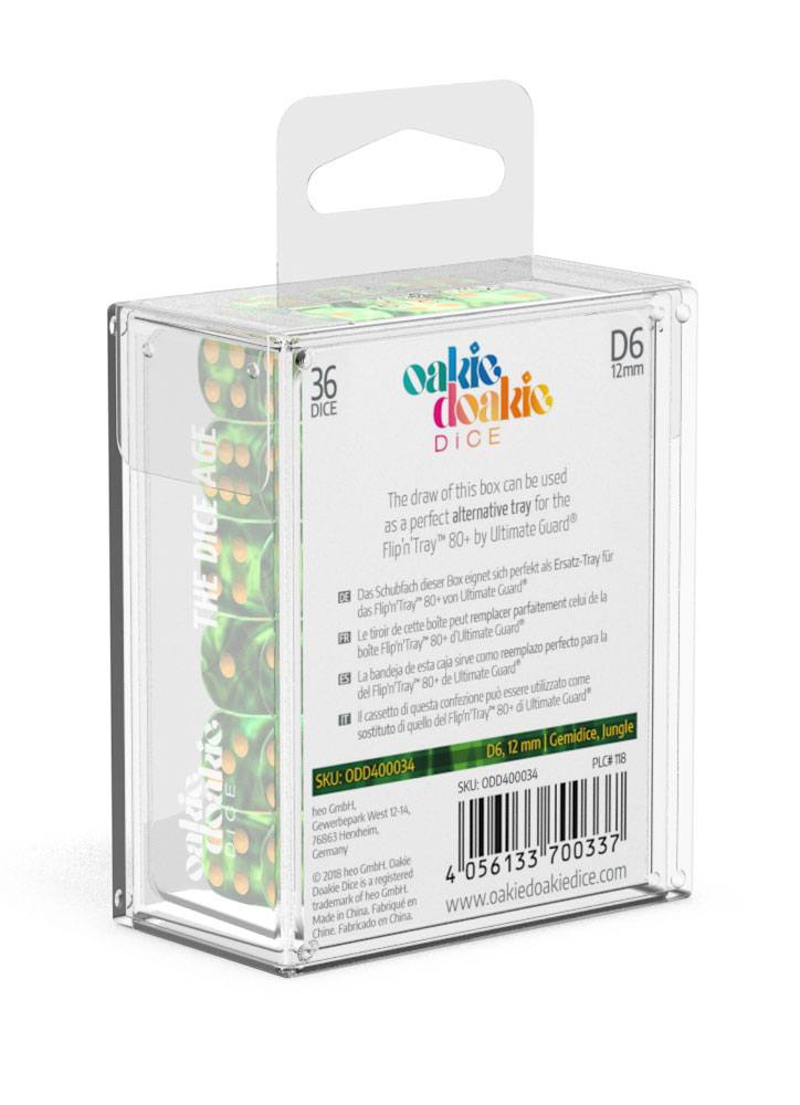 Oakie Doakie Dice D6 Dice 12 mm Gemidice - Jungle (36) - Oakie Doakie Dice