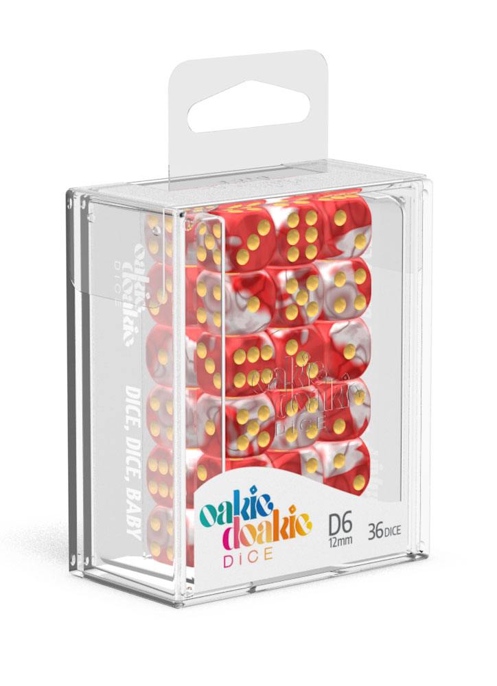 Oakie Doakie Dice D6 Dice 12 mm Gemidice - Red Sky (36) - Oakie Doakie Dice