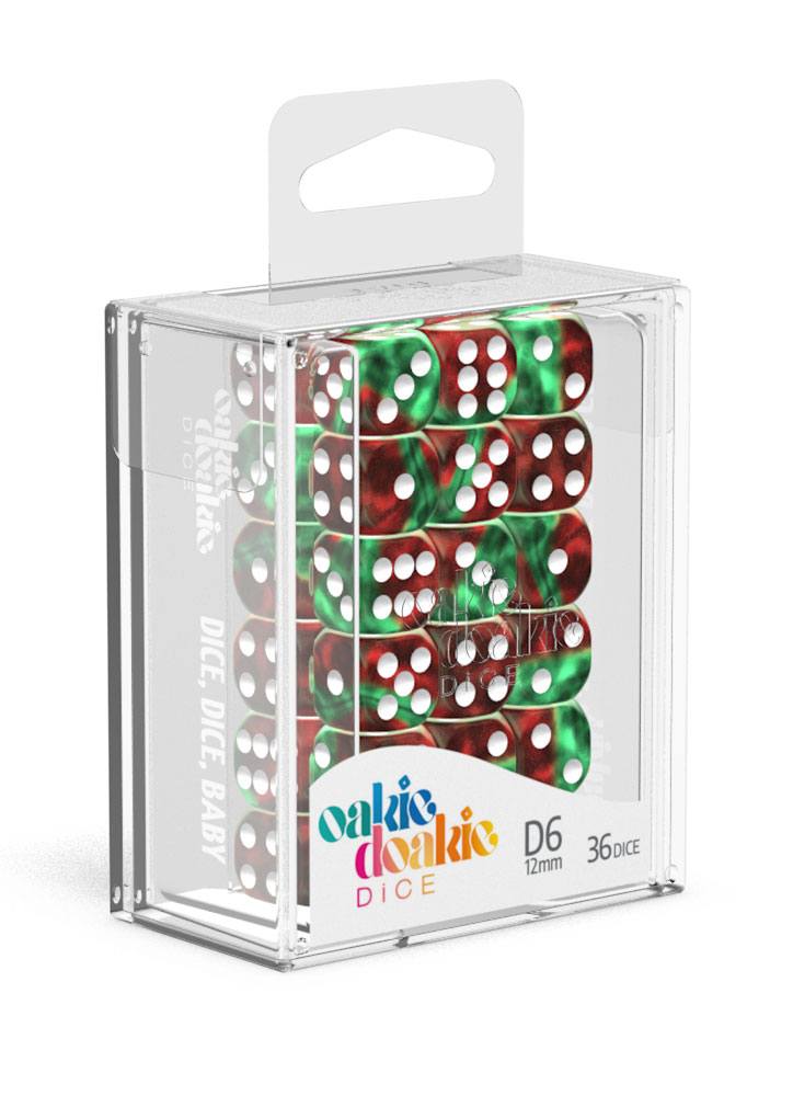 Oakie Doakie Dice D6 Dice 12mm Gemidice - Bloody Jungle (36) - Oakie Doakie Dice
