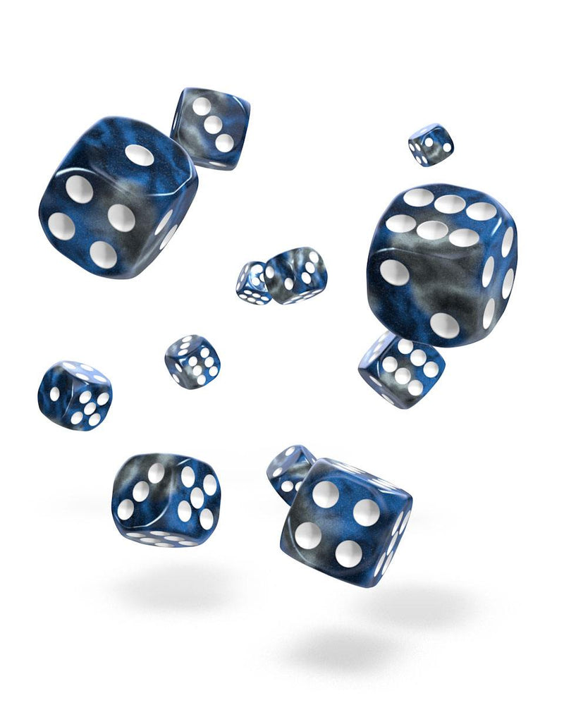 Oakie Doakie Dice D6 Dice 12 mm Gemidice - Liquid Steel (36) - Oakie Doakie Dice