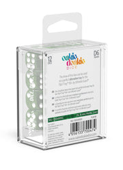 Oakie Doakie Dice D6 Dice 16 mm Marble - Green (12) - Oakie Doakie Dice