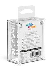 Oakie Doakie Dice D6 Dice 16 mm Marble - Black (12) - Oakie Doakie Dice