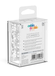 Oakie Doakie Dice D6 Dice 16 mm Translucent - Clear (12) - Oakie Doakie Dice