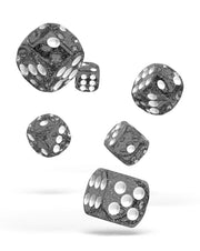 Oakie Doakie Dice D6 Dice 16 mm Speckled - Black (12) - Oakie Doakie Dice