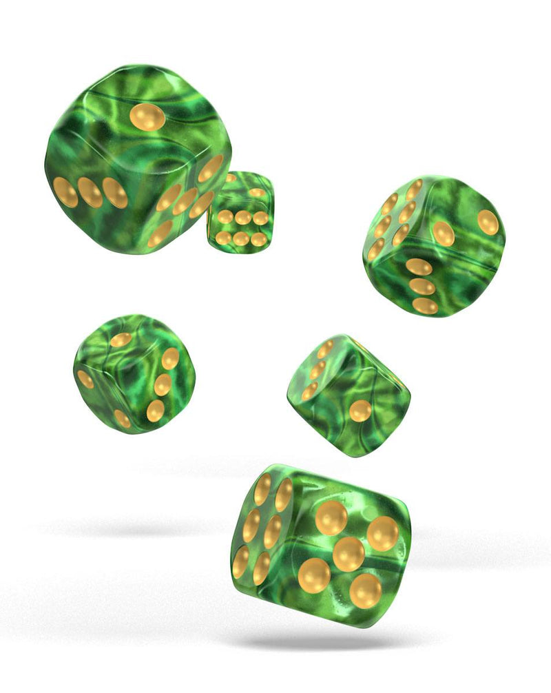 Oakie Doakie Dice D6 Dice 16 mm Gemidice - Jungle (12) - Oakie Doakie Dice