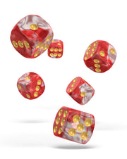 Oakie Doakie Dice D6 Dice 16 mm Gemidice - Red Sky (12) - Oakie Doakie Dice