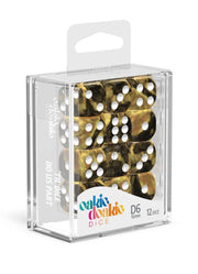 Oakie Doakie Dice D6 Dice 16 mm Gemidice - Hornet (12) - Oakie Doakie Dice