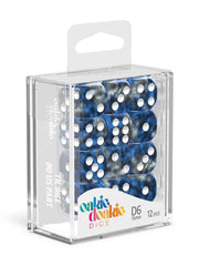 Oakie Doakie Dice D6 Dice 16 mm Gemidice - Liquid Steel (12) - Oakie Doakie Dice