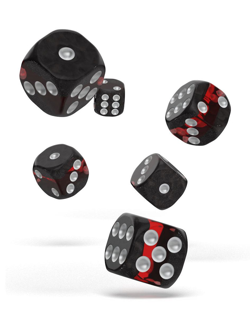 Oakie Doakie Dice D6 Dice 16 mm Enclave - Ruby (12) - Oakie Doakie Dice