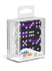 Oakie Doakie Dice D6 Dice 16 mm Enclave - Amethyst (12) - Oakie Doakie Dice