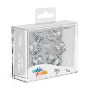 Oakie Doakie Dice RPG Set Translucent - Clear (7) - Oakie Doakie Dice