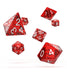 Oakie Doakie Dice RPG Set Speckled - Red (7) - Oakie Doakie Dice