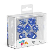 Oakie Doakie Dice RPG Set Speckled - Blue (7) - Oakie Doakie Dice
