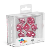 Oakie Doakie Dice RPG Set Speckled - Pink (7) - Oakie Doakie Dice
