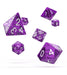 Oakie Doakie Dice RPG Set Speckled - Purple (7) - Oakie Doakie Dice