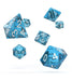 Oakie Doakie Dice RPG Set Speckled - Light Blue (7) - Oakie Doakie Dice