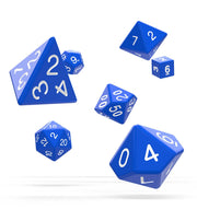 Oakie Doakie Dice RPG Set Solid - Blue (7) - Oakie Doakie Dice