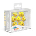 Oakie Doakie Dice RPG Set Solid - Yellow (7) - Oakie Doakie Dice
