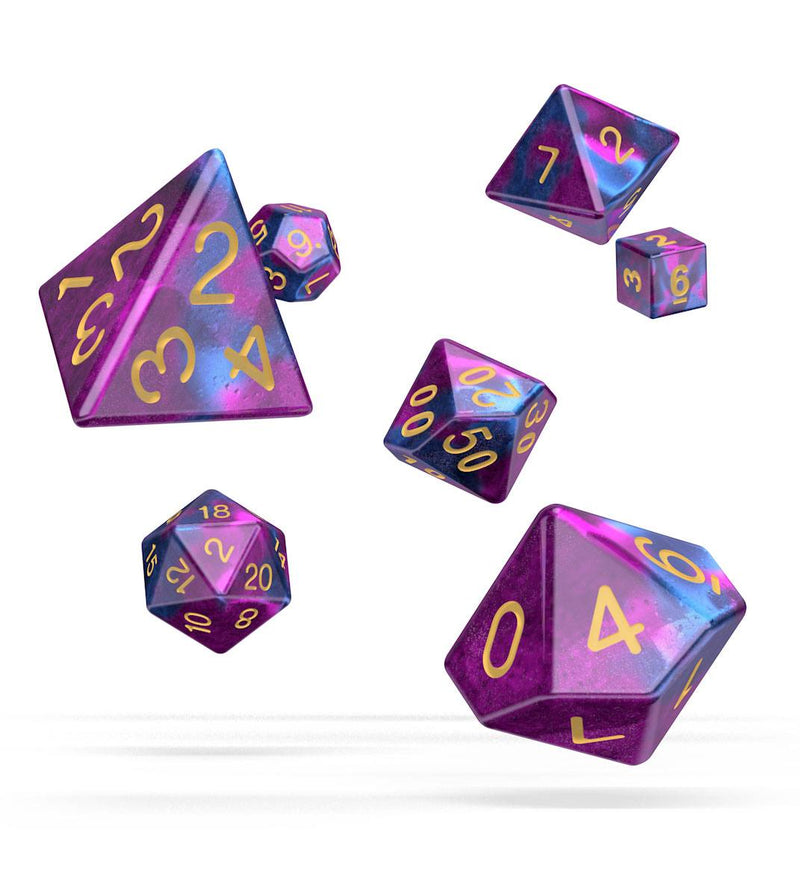 Oakie Doakie Dice RPG Set Gemidice - Amethyst (7) - Oakie Doakie Dice