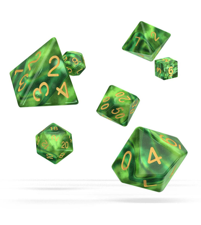 Oakie Doakie Dice RPG Set Gemidice - Jungle (7) - Oakie Doakie Dice