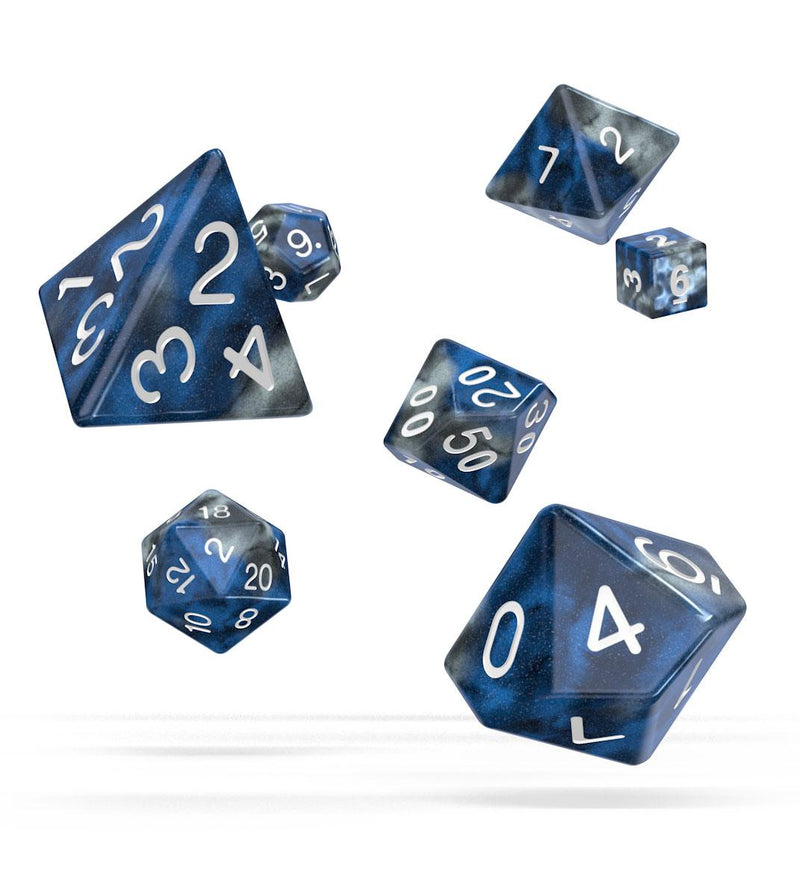 Oakie Doakie Dice RPG Set Gemidice - Liquid Steel (7) - Oakie Doakie Dice