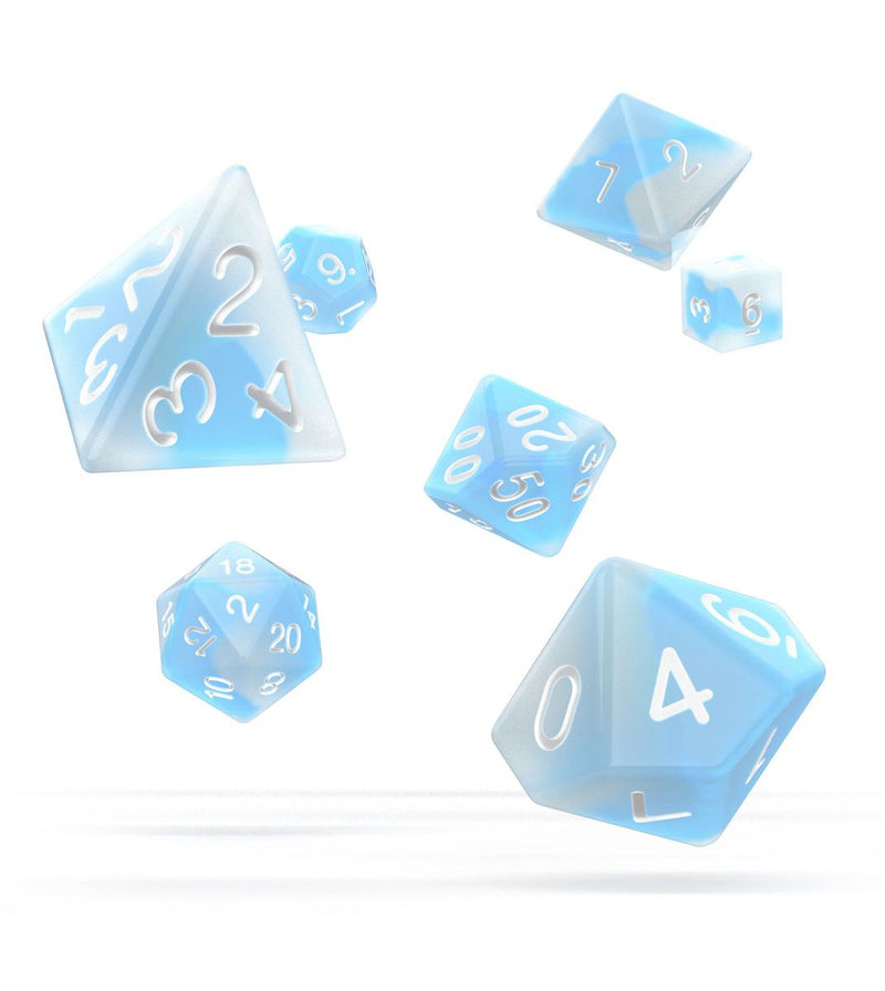 Oakie Doakie Dice RPG Set Glow in the Dark - Arctic (7) - Oakie Doakie Dice