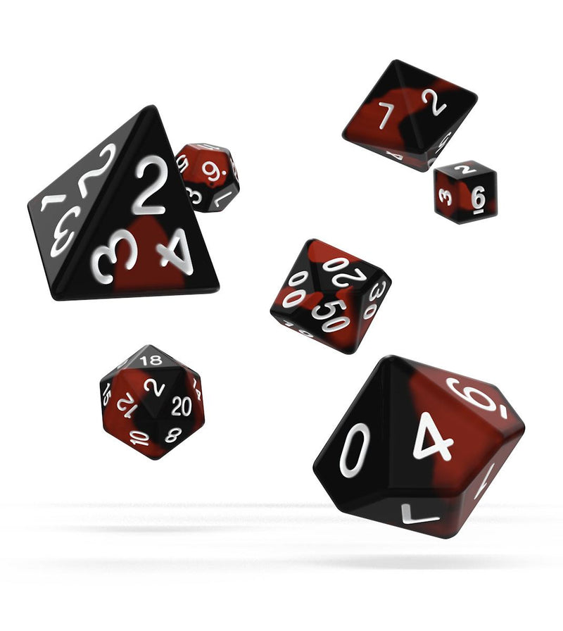 Oakie Doakie Dice RPG Set Glow in the Dark - Lava (7) - Oakie Doakie Dice