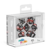 Oakie Doakie Dice RPG Set Glow in the Dark - Lava (7) - Oakie Doakie Dice