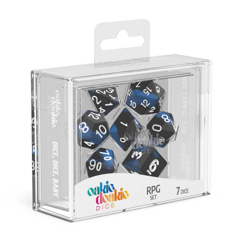 Oakie Doakie Dice RPG Set Glow in the Dark - Deep Ocean (7) - Oakie Doakie Dice