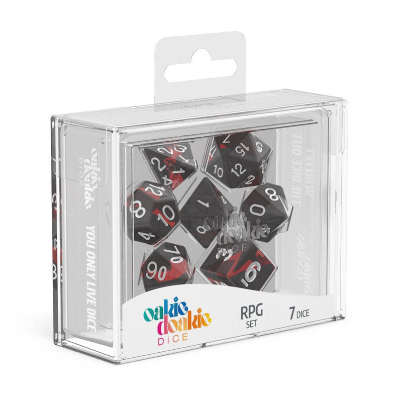 Oakie Doakie Dice RPG Set Enclave - Ruby (7) - Oakie Doakie Dice
