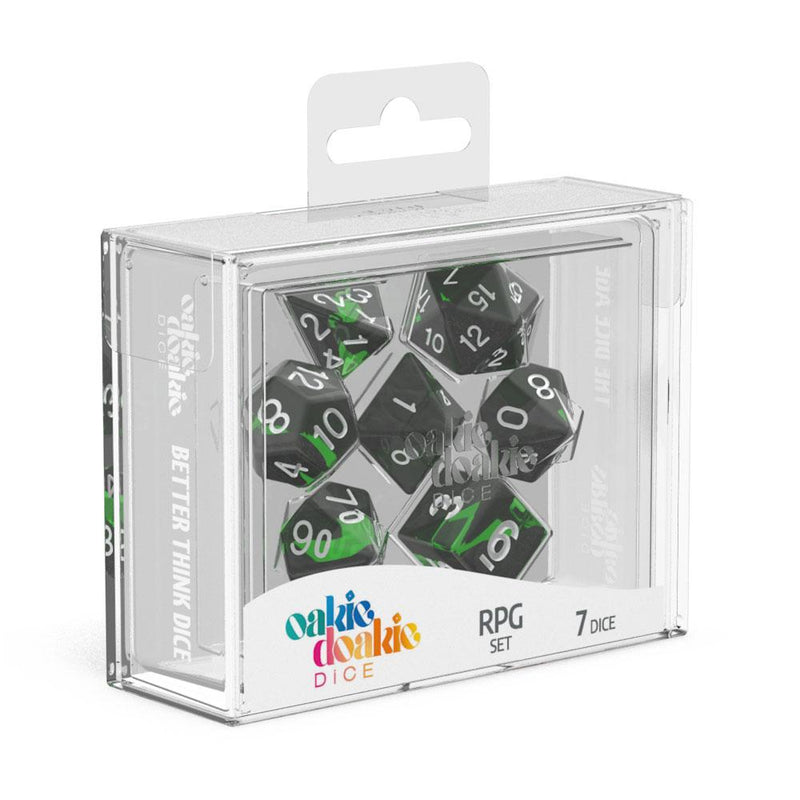 Oakie Doakie Dice RPG Set Enclave - Emerald (7) - Oakie Doakie Dice