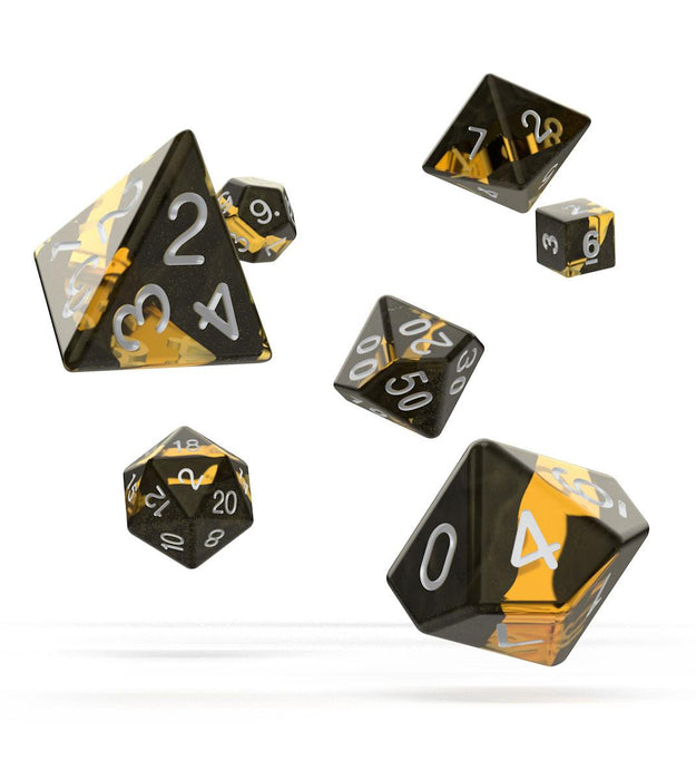 Oakie Doakie Dice RPG Set Enclave - Amber (7) - Oakie Doakie Dice