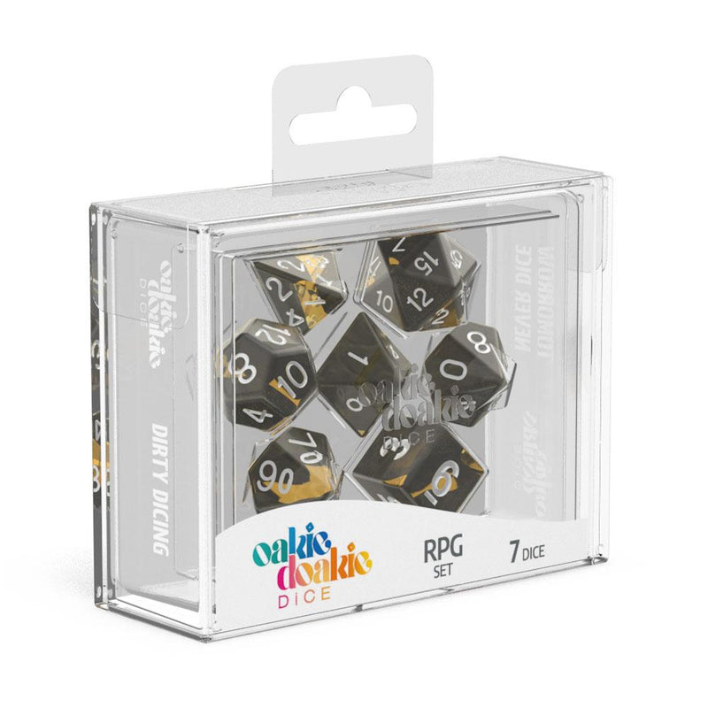 Oakie Doakie Dice RPG Set Enclave - Amber (7) - Oakie Doakie Dice