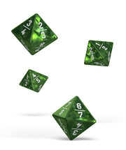 Oakie Doakie Dice D8 Dice 18mm Goyf Marble - Green (4) - Oakie Doakie Dice
