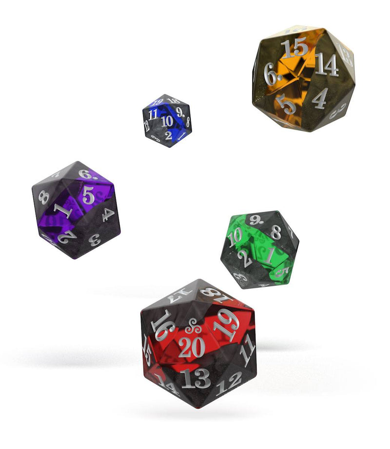 Oakie Doakie Dice D20 Spindown Dice Set Enclave (5) - Oakie Doakie Dice