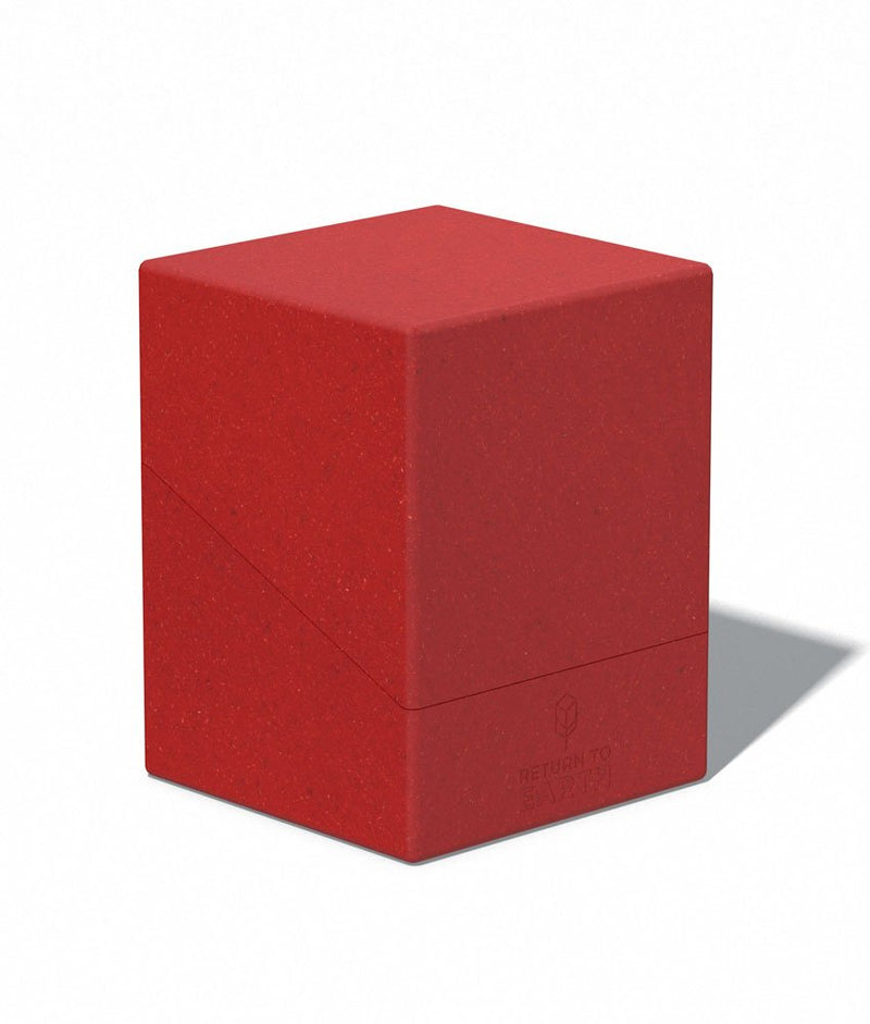 Ultimate Guard Return To Earth Boulder Deck Case 100+ Standard Size Red - Ultimate Guard