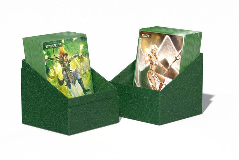 Ultimate Guard Return To Earth Boulder Deck Case 100+ Standard Size Green - Ultimate Guard