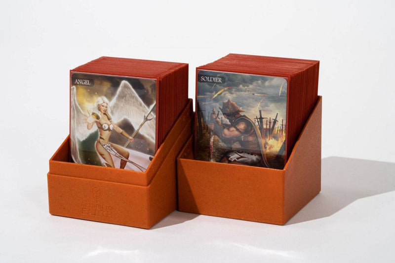 Ultimate Guard Return To Earth Boulder Deck Case 100+ Standard Size Orange - Ultimate Guard