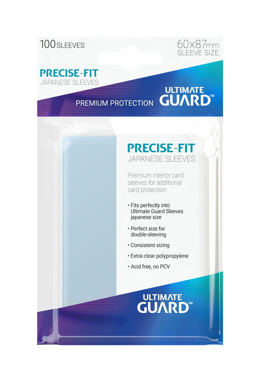 Ultimate Guard Precise-Fit Sleeves Japanese Size Transparent (100) - Ultimate Guard