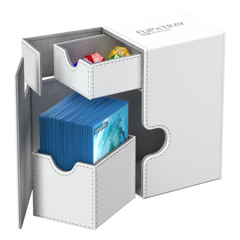 Ultimate Guard Flip´n´Tray Deck Case 80+ Standard Size XenoSkin White - Ultimate Guard