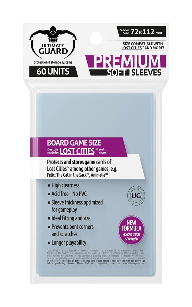 Ultimate Guard Premium Board Game Sleeves Lost Cities (60) - Ultimate Guard
