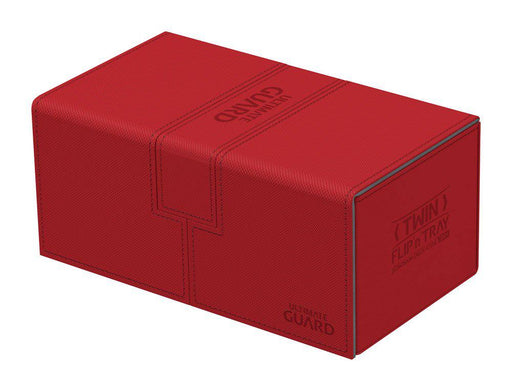 Ultimate Guard Twin Flip´n´Tray Deck Case 200+ Standard Size XenoSkin Red - Ultimate Guard