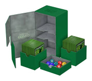 Ultimate Guard Twin Flip´n´Tray Deck Case 200+ Standard Size XenoSkin Green - Ultimate Guard