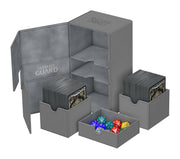 Ultimate Guard Twin Flip´n´Tray Deck Case 200+ Standard Size XenoSkin Grey - Ultimate Guard