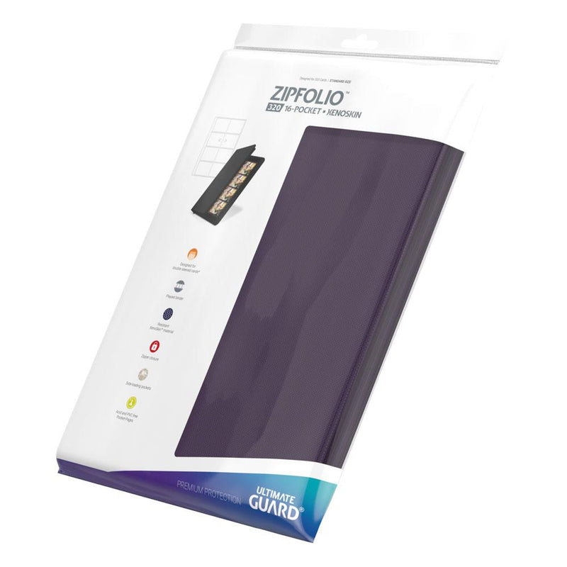 Ultimate Guard Zipfolio 320 - 16-Pocket XenoSkin Purple - Ultimate Guard