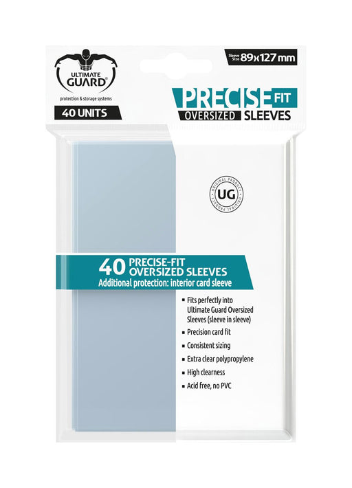 Ultimate Guard Precise-Fit Sleeves Oversized Transparent (40) - Ultimate Guard