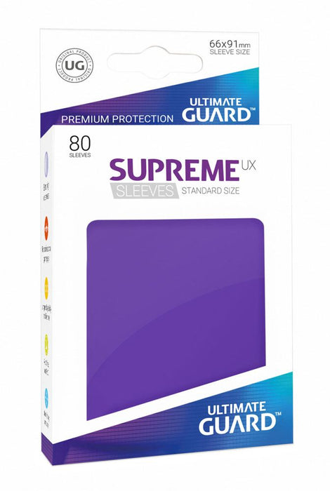 Ultimate Guard Supreme UX Sleeves Standard Size Purple (80) - Ultimate Guard