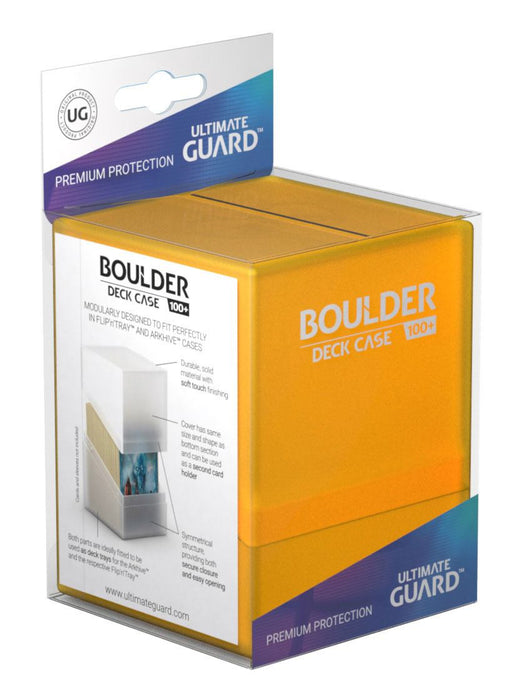 Ultimate Guard Boulder Deck Case 100+ Amber - Ultimate Guard