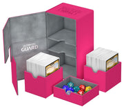 Ultimate Guard Twin Flip´n´Tray Deck Case 200+ Standard Size XenoSkin Pink - Ultimate Guard