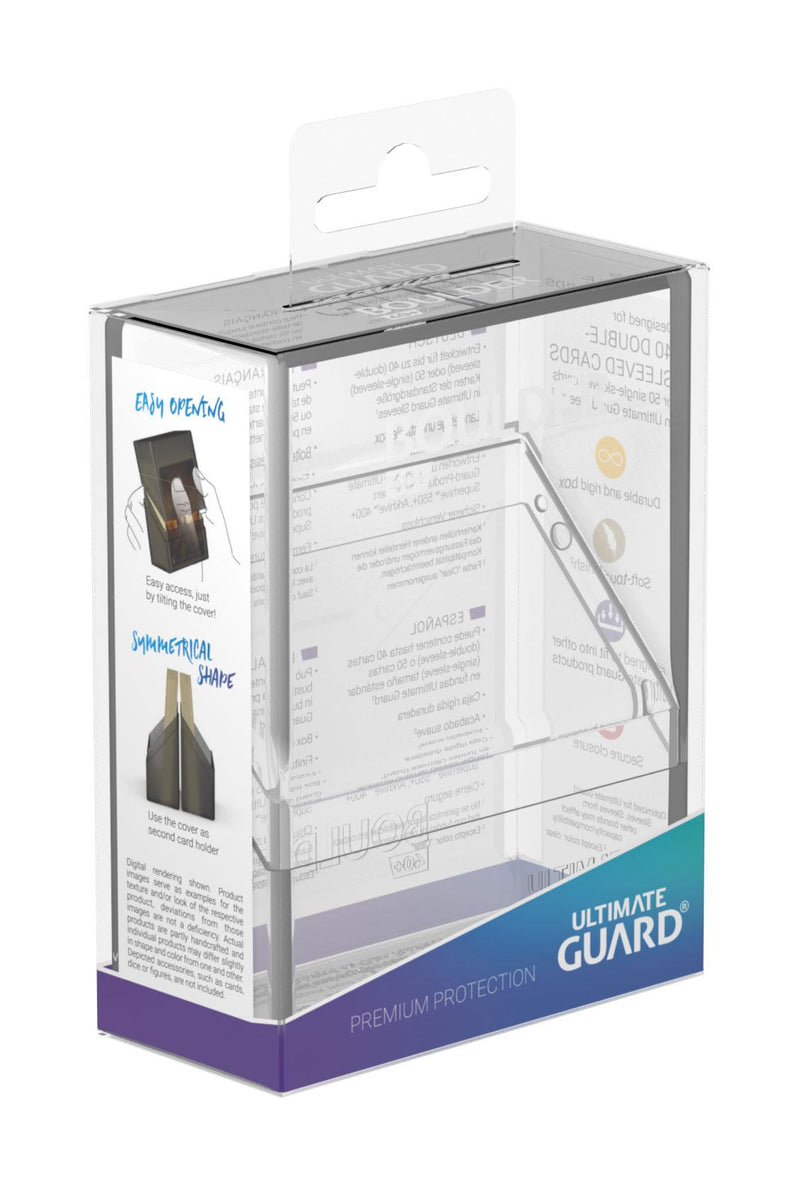 Ultimate Guard Boulder Deck Case 40+ Standard Size Clear - Ultimate Guard
